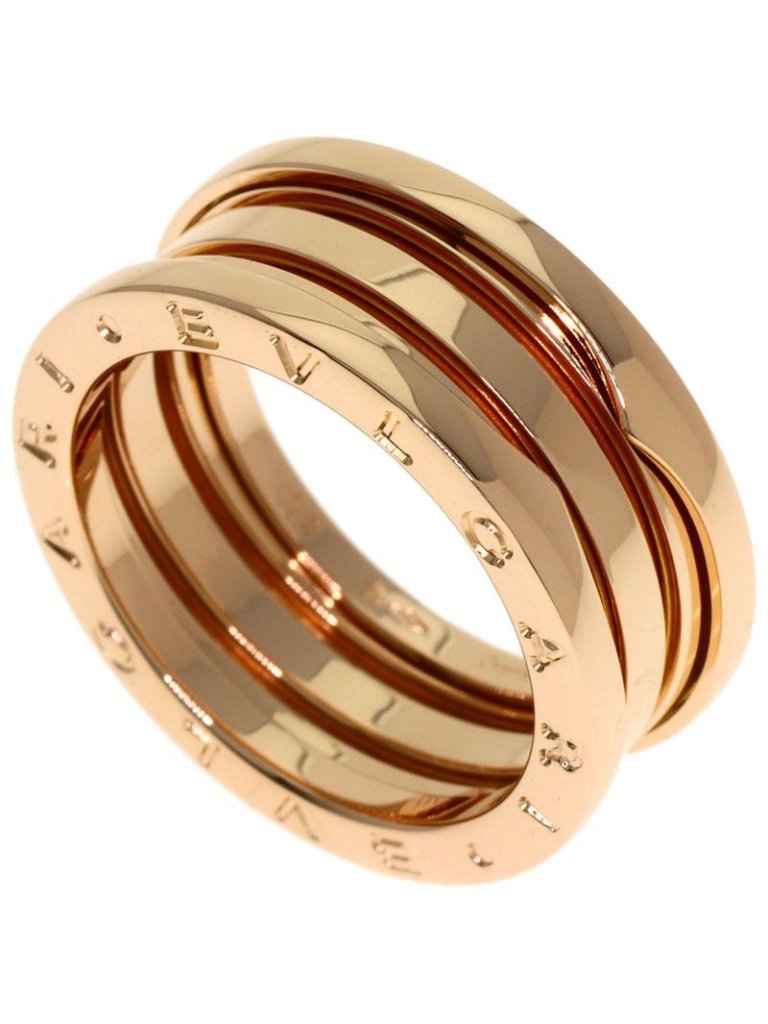 Bvlgari B-Zero One Band 58 Ring 18k Pink Gold
